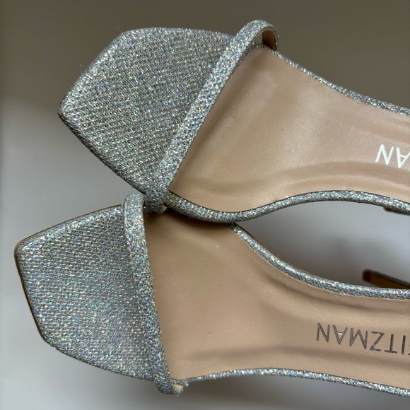 Stuart Weitzman Nudistcurve Ankle Strap Sandal  Sz 10.5 - Picture 5 of 7